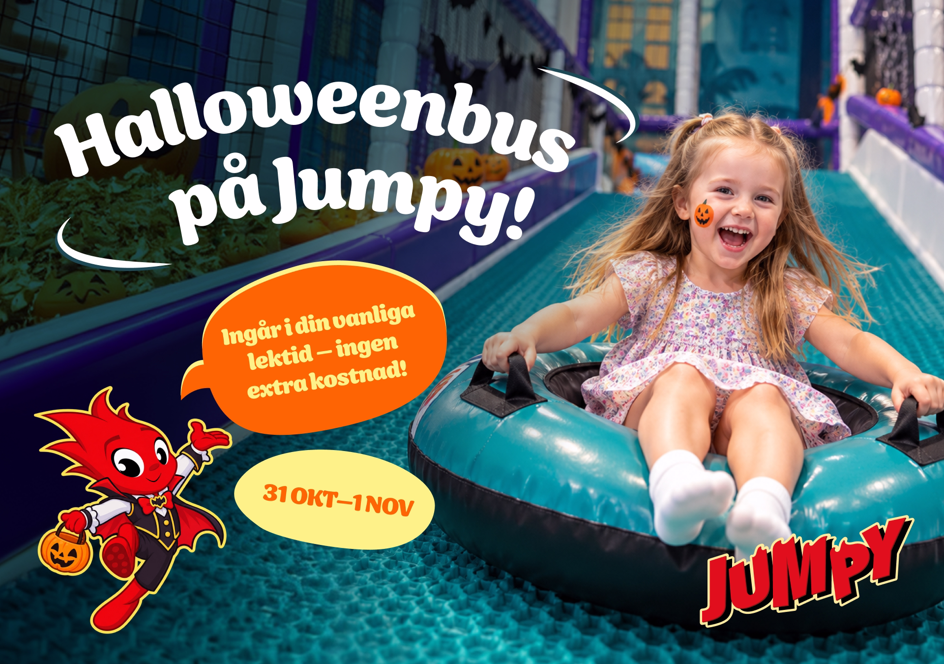 Halloweenbus hos Jumpy